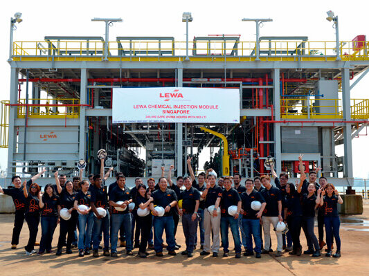 Biggest chemical injection package ever constructed and built by LEWA